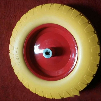 Rim Small Rubber Pneumatic Wheel di plastica d'acciaio 3.50-8 per la carriola